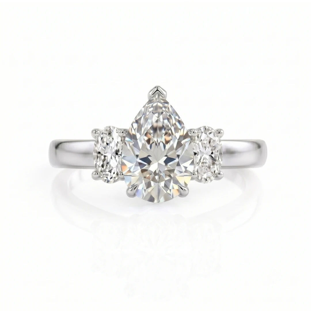 Classic Three-Stone Diamond Engagement Ring