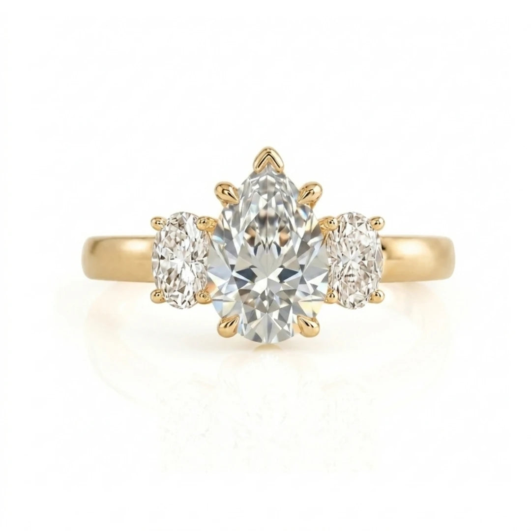 Classic Three-Stone Diamond Engagement Ring