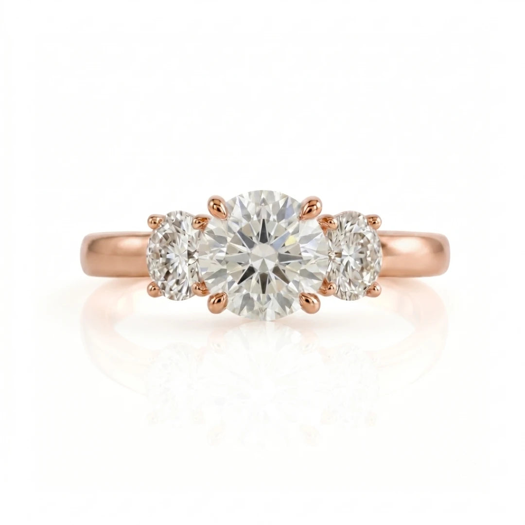 Classic Three-Stone Diamond Engagement Ring