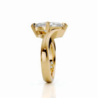 Sculptural Bypass Claw Ring