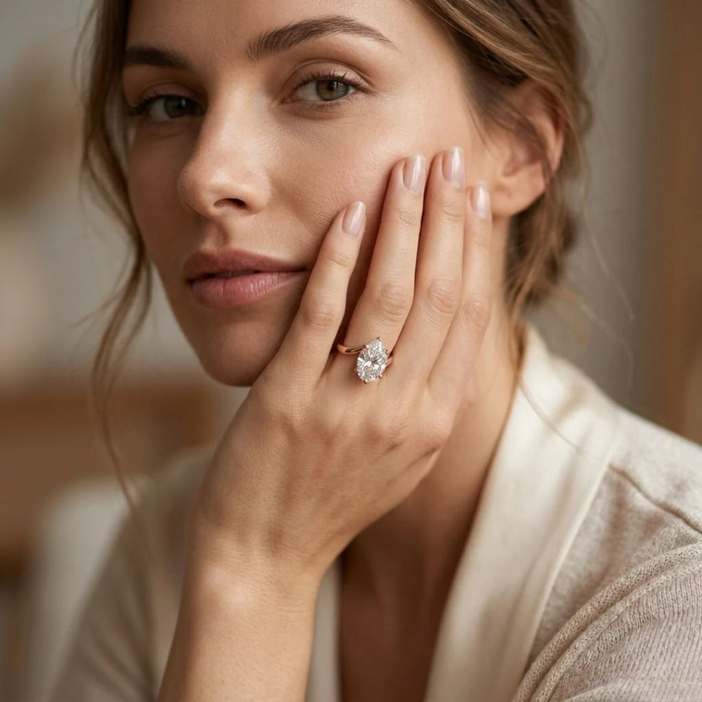 Sculptural Bypass Claw Ring