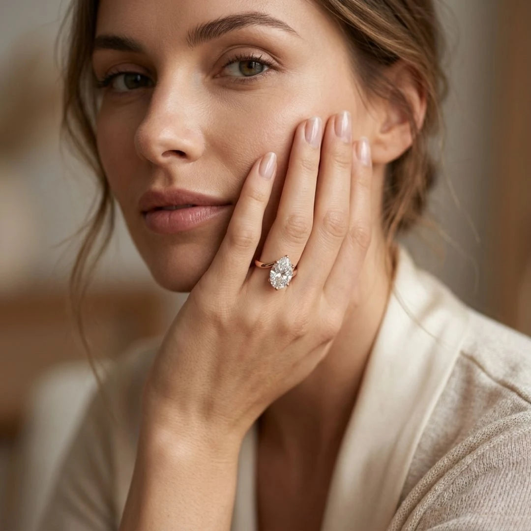 Sculptural Bypass Claw Ring