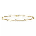 Bezel Lab Diamond Station Bracelet (.50 ct. tw.)