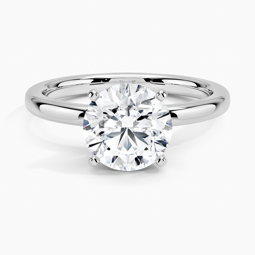 Comfort Fit 2mm Solitaire Ring