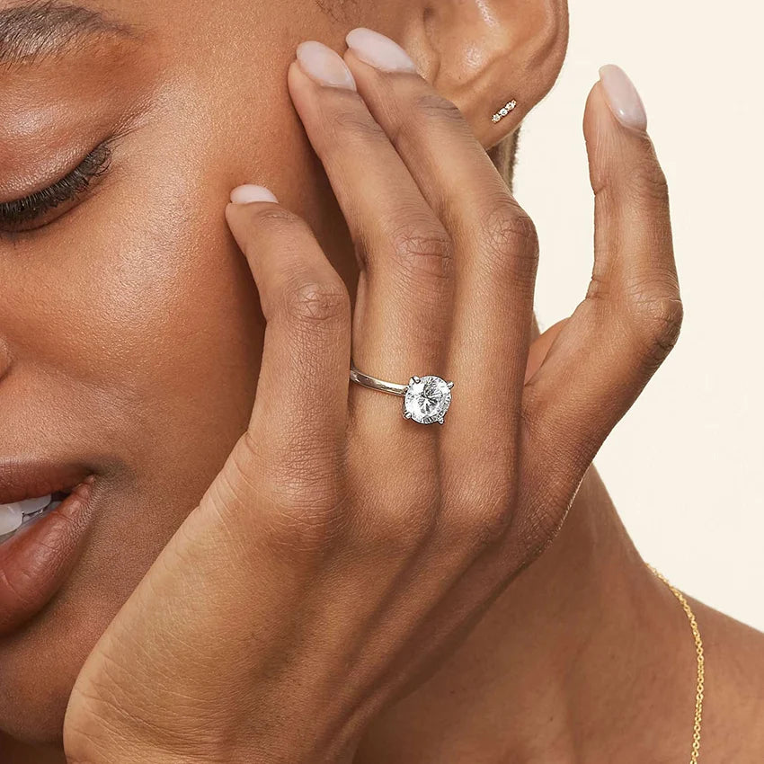 Comfort Fit 2mm Solitaire Ring