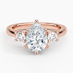 Petite Three Stone Trellis Diamond Ring (1/3 ct. tw.)