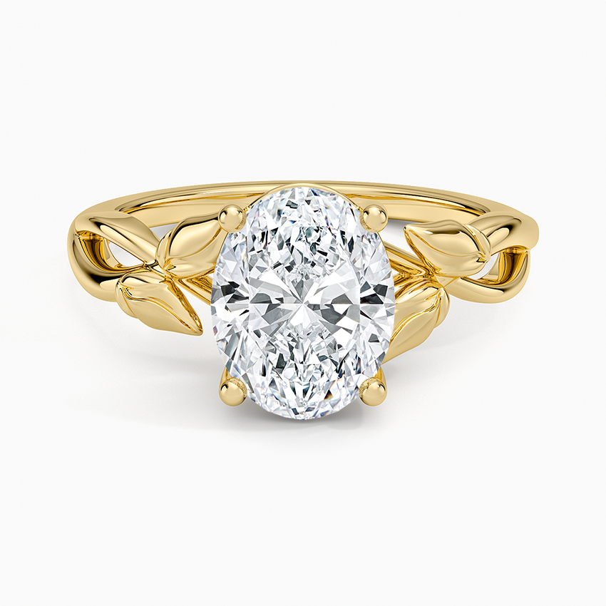 Budding Willow Solitaire Ring