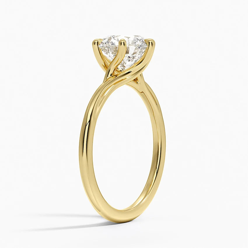 Delilah Twist Solitaire Ring