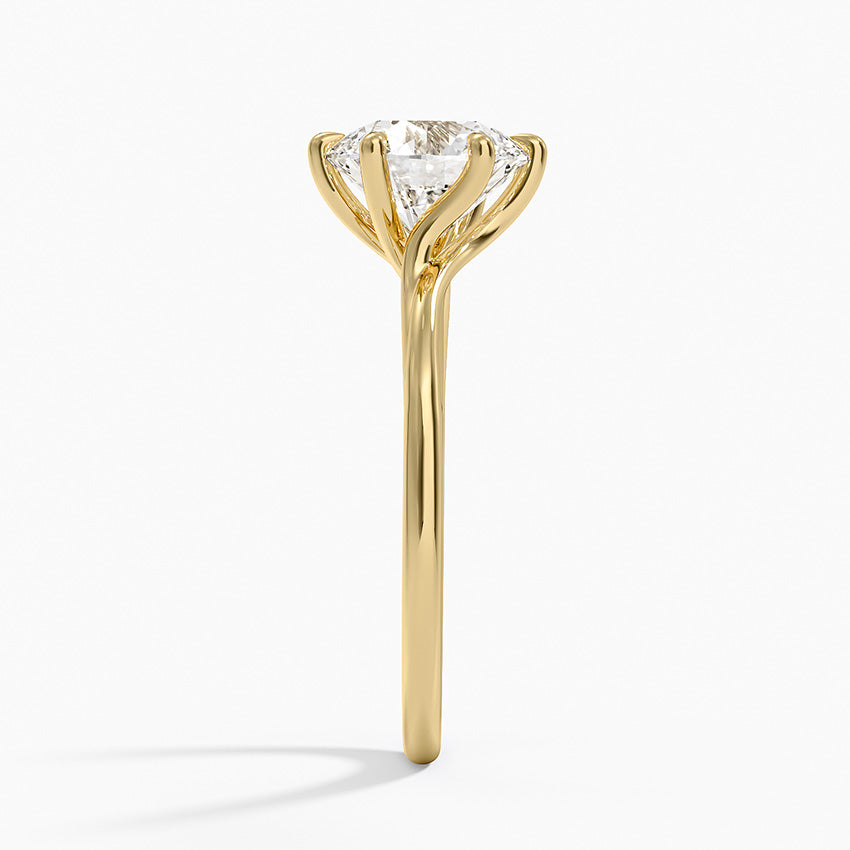 Delilah Twist Solitaire Ring