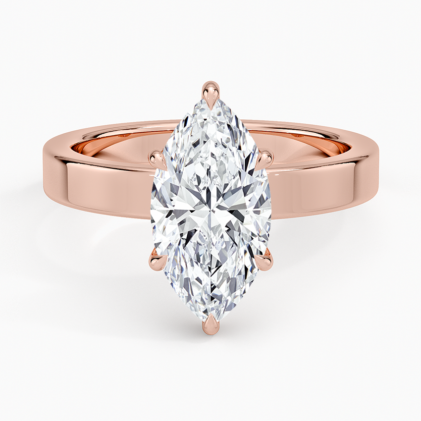 Peyton 3mm Solitaire Ring in 14K Yellow Gold