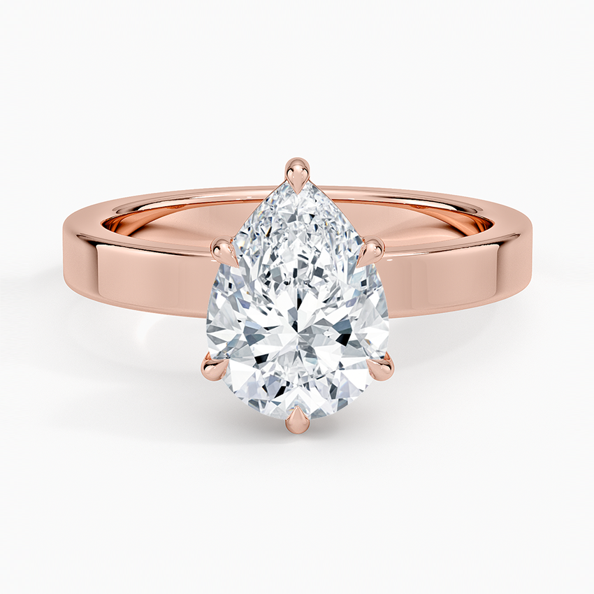 Peyton 3mm Solitaire Ring in 14K Yellow Gold
