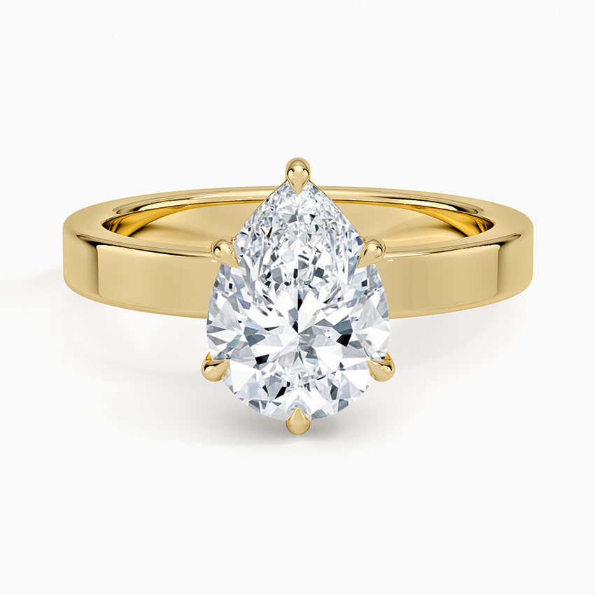 Peyton 3mm Solitaire Ring in 14K Yellow Gold