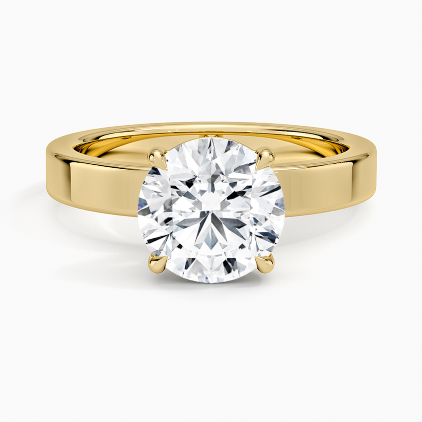 Peyton 3mm Solitaire Ring in 14K Yellow Gold