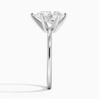 Six-Prong Petite Comfort Fit 1.5mm Solitaire Ring