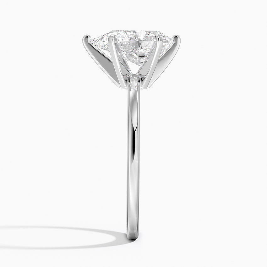 Six-Prong Petite Comfort Fit 1.5mm Solitaire Ring