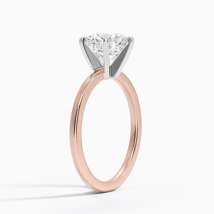 Six-Prong Petite Comfort Fit 1.5mm Solitaire Ring
