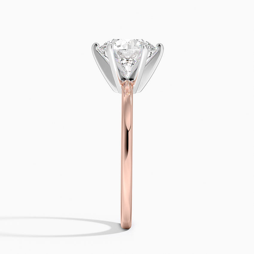 Six-Prong Petite Comfort Fit 1.5mm Solitaire Ring