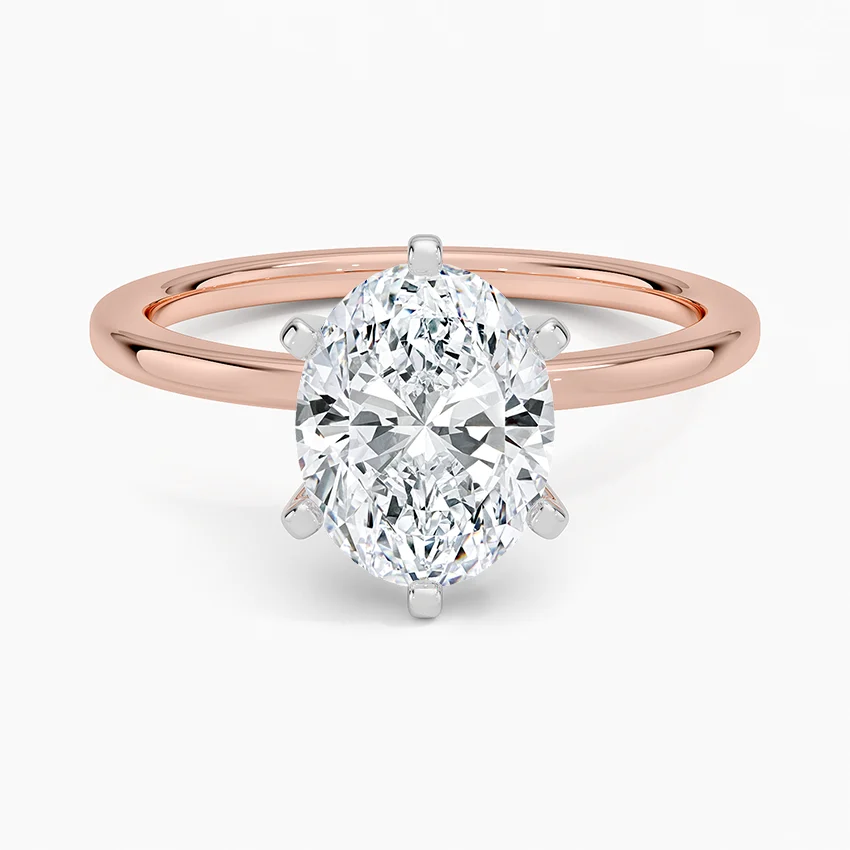 Six-Prong Petite Comfort Fit 1.5mm Solitaire Ring