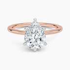 Six-Prong Petite Comfort Fit 1.5mm Solitaire Ring