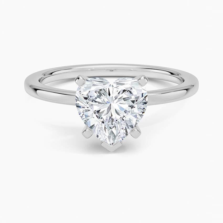 Six-Prong Petite Comfort Fit 1.5mm Solitaire Ring