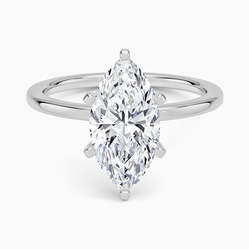 Six-Prong Petite Comfort Fit 1.5mm Solitaire Ring