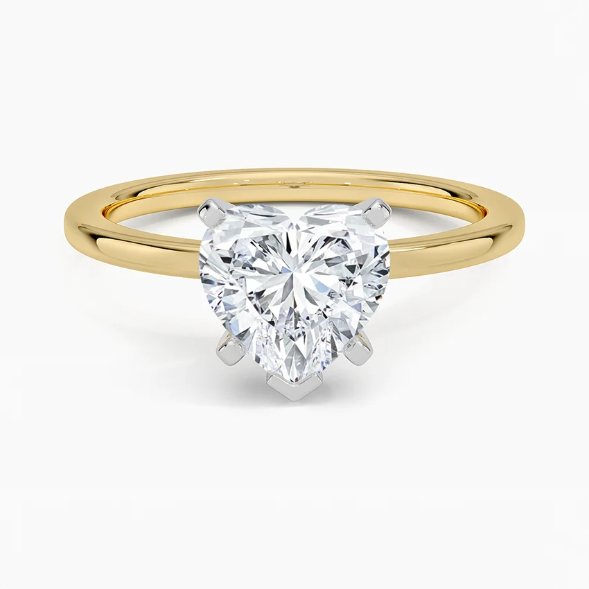 Six-Prong Petite Comfort Fit 1.5mm Solitaire Ring