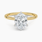 Six-Prong Petite Comfort Fit 1.5mm Solitaire Ring