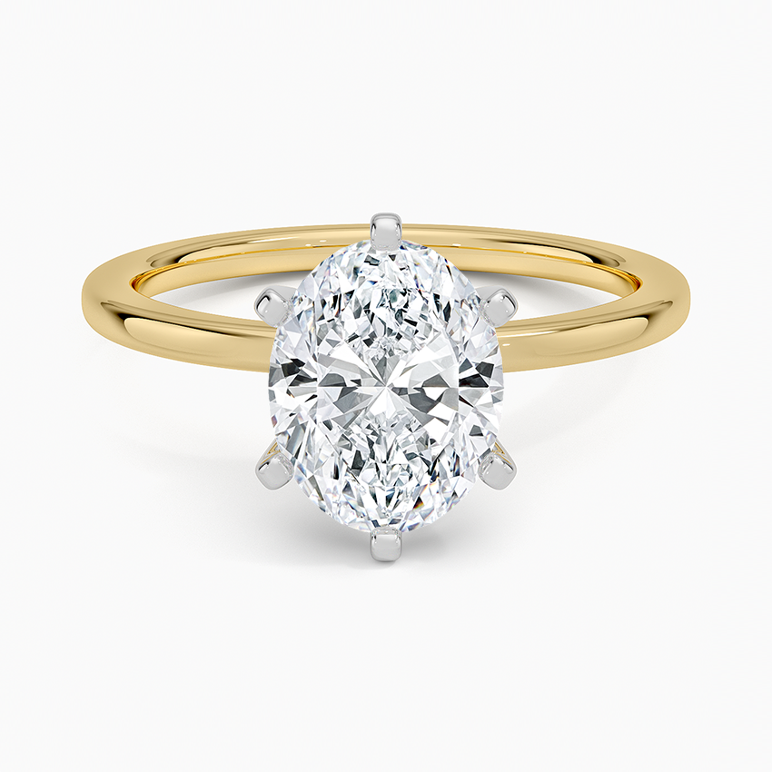 Six-Prong Petite Comfort Fit 1.5mm Solitaire Ring