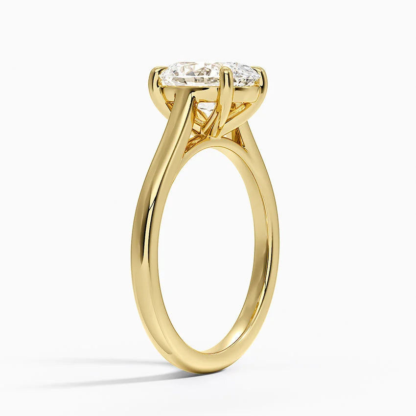 2mm Provence Solitaire Ring