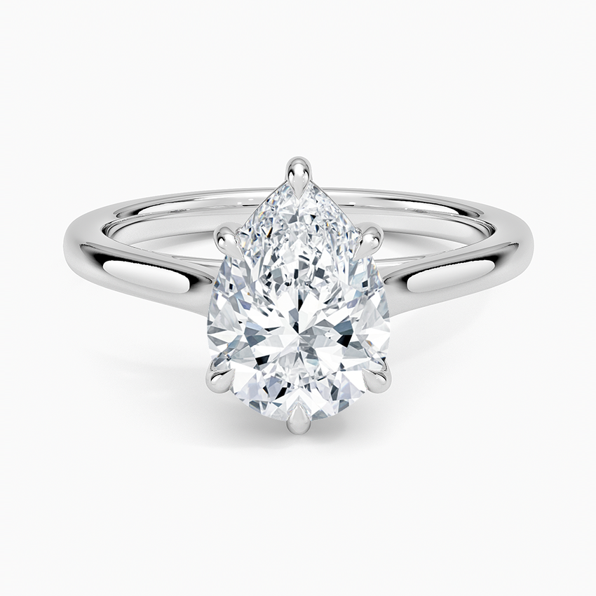 2mm Provence Solitaire Ring