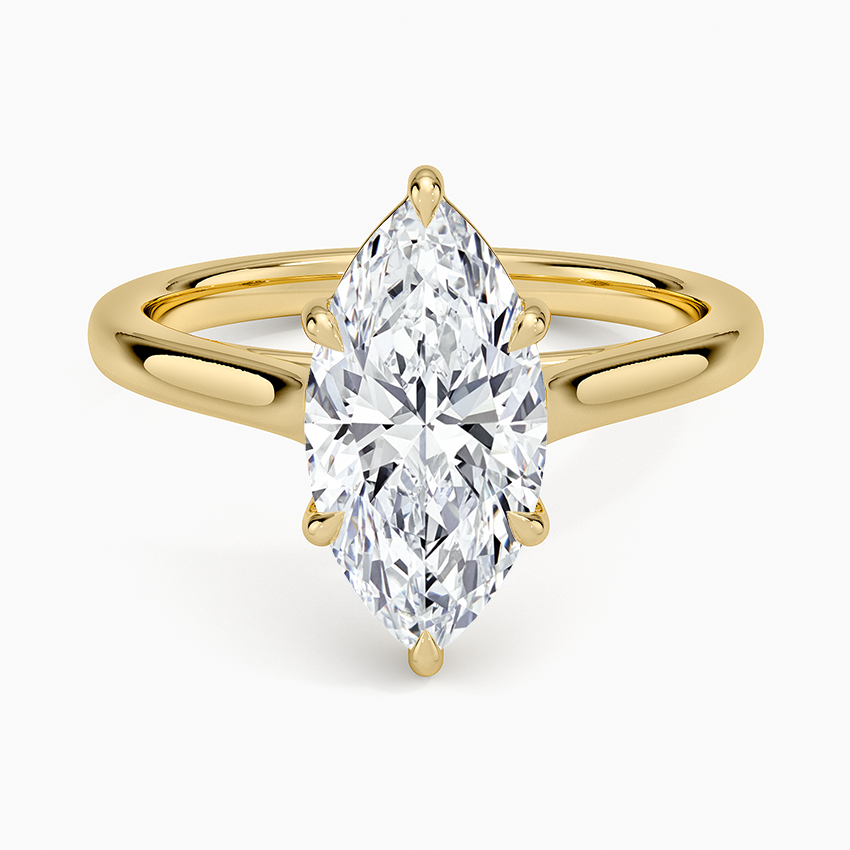 2mm Provence Solitaire Ring