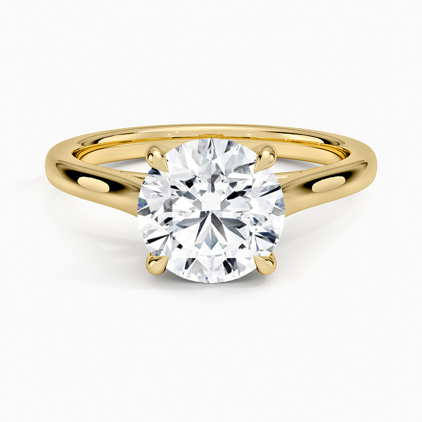 2mm Provence Solitaire Ring