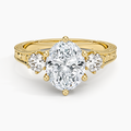 Hudson Engraved Three Stone Diamond Ring (1/3 ct. tw.)