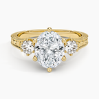 Hudson Engraved Three Stone Diamond Ring (1/3 ct. tw.)