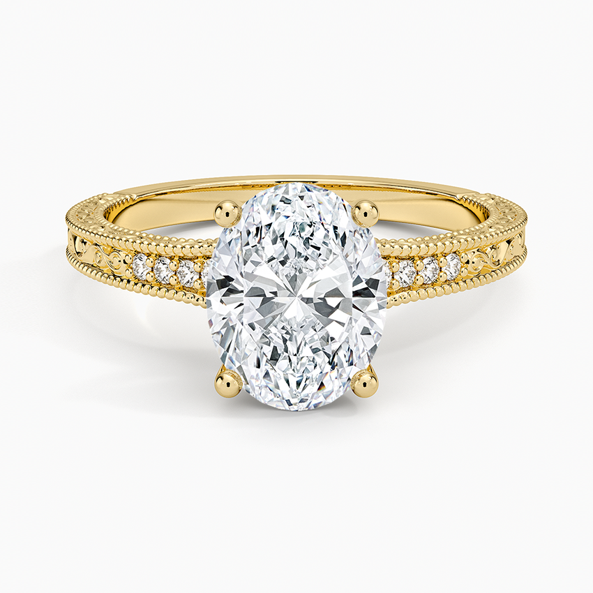 Hudson Engraved Diamond Ring