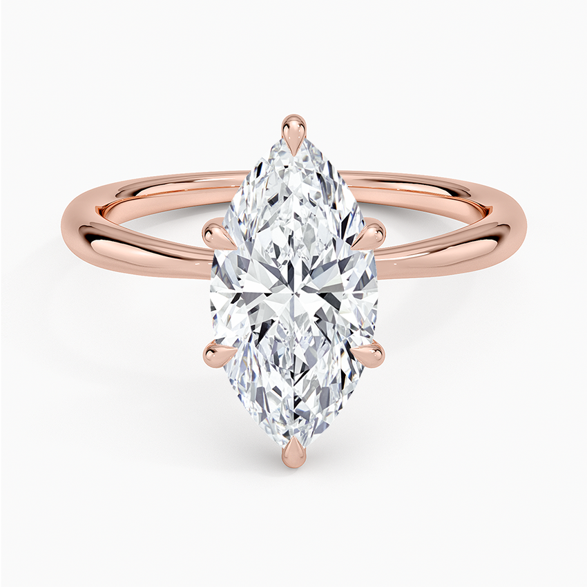 Freesia Hidden Halo Diamond Ring