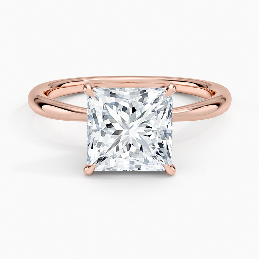 Freesia Hidden Halo Diamond Ring