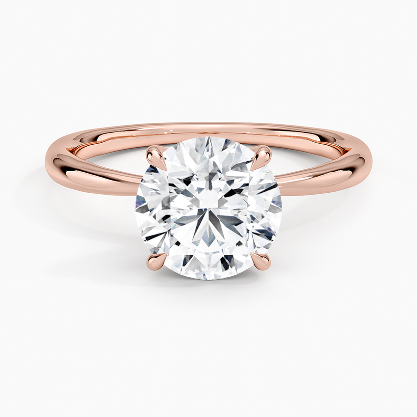 Freesia Hidden Halo Diamond Ring