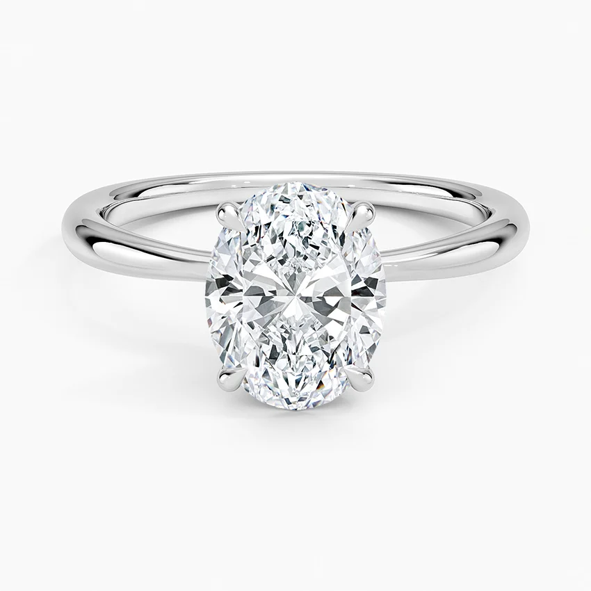 Freesia Hidden Halo Diamond Ring