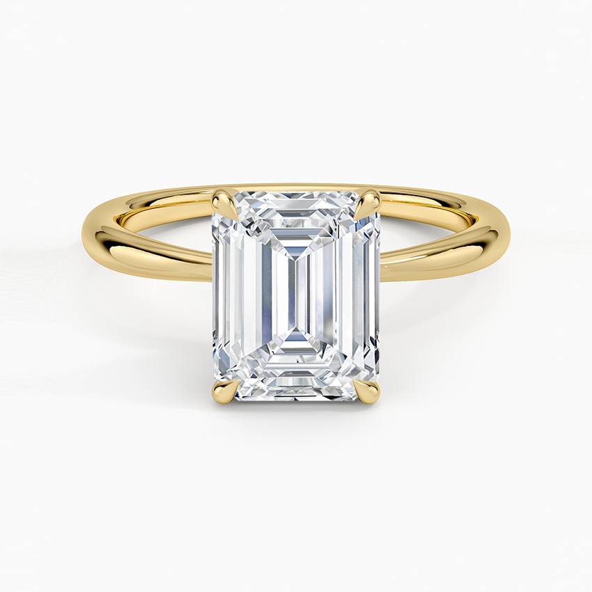 Freesia Hidden Halo Diamond Ring