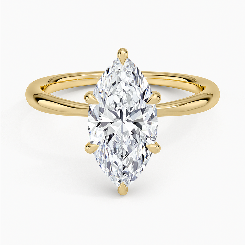 Freesia Hidden Halo Diamond Ring