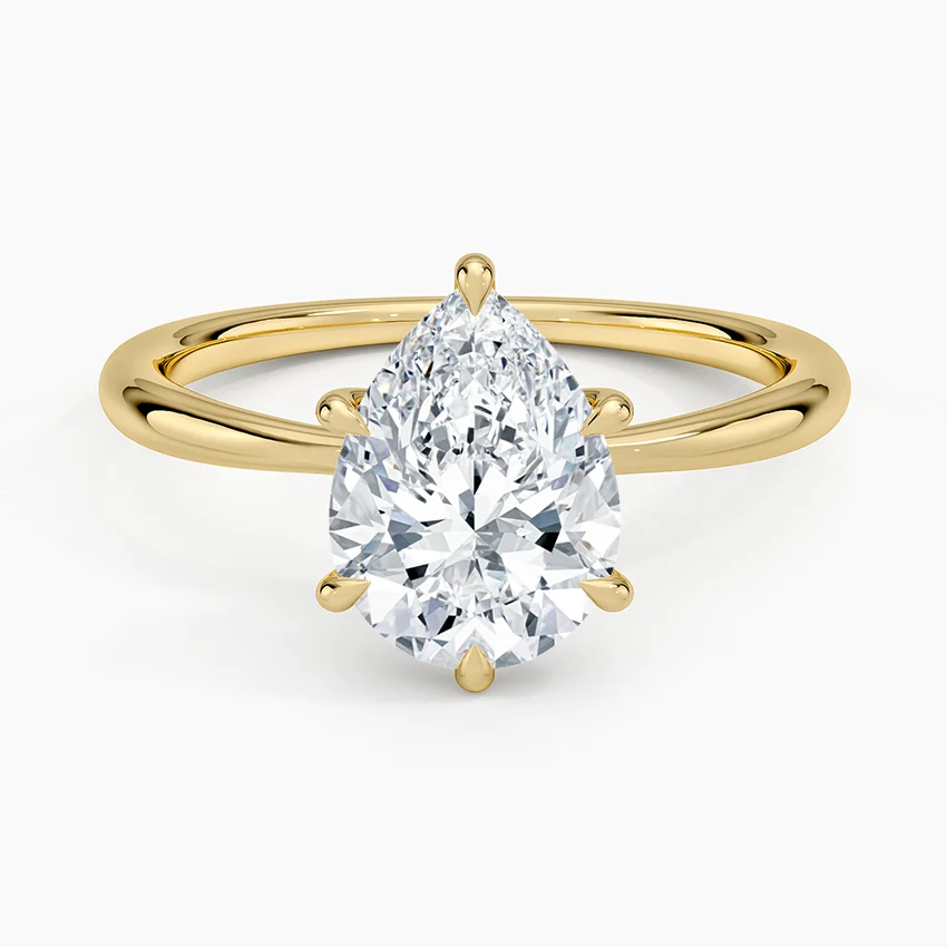 Freesia Hidden Halo Diamond Ring