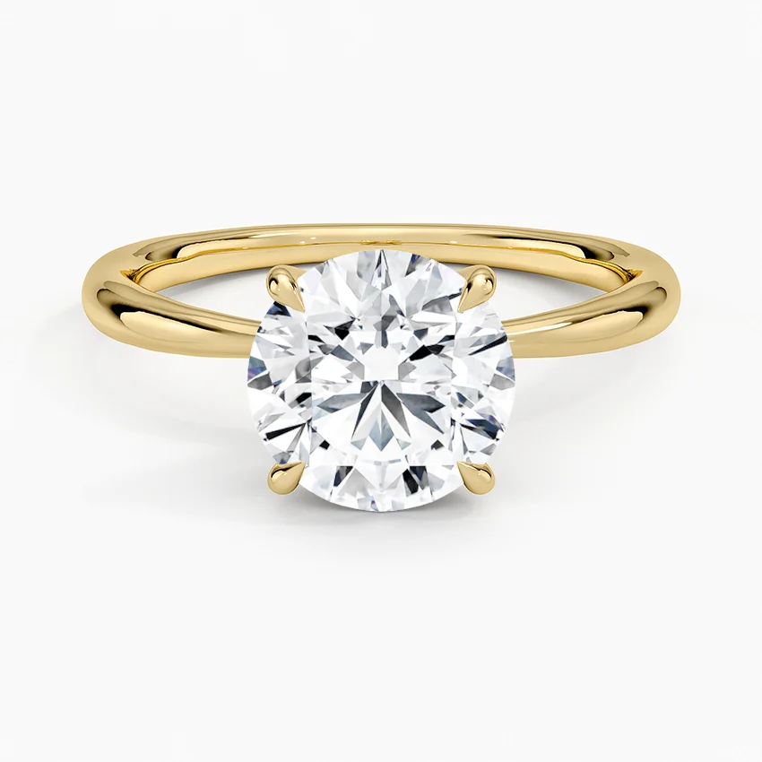 Freesia Hidden Halo Diamond Ring