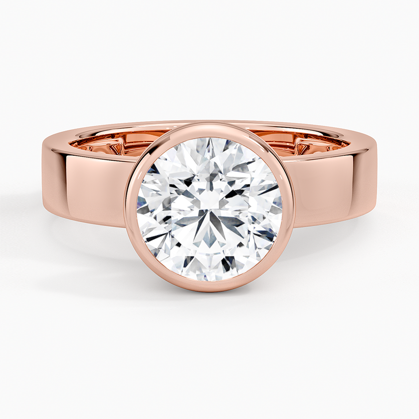 Peyton Bezel Diamond Solitaire Ring