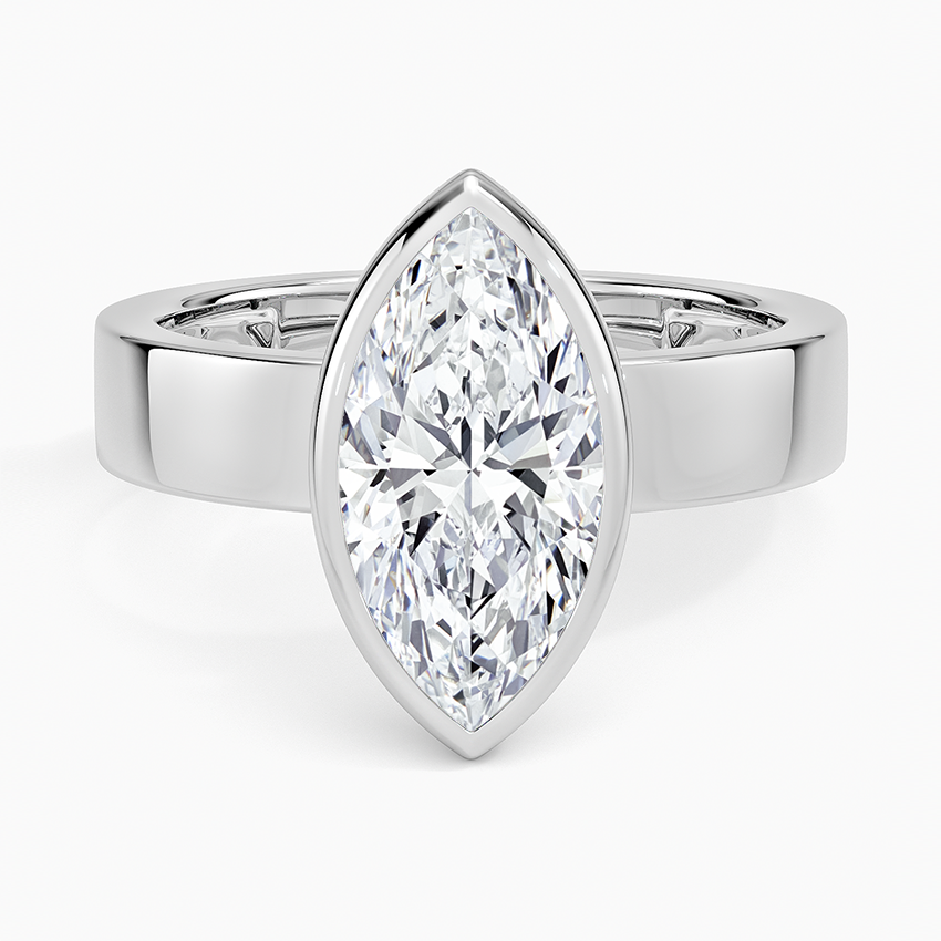 Peyton Bezel Diamond Solitaire Ring