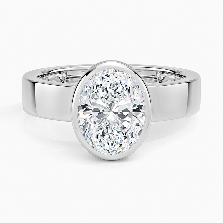 Peyton Bezel Diamond Solitaire Ring