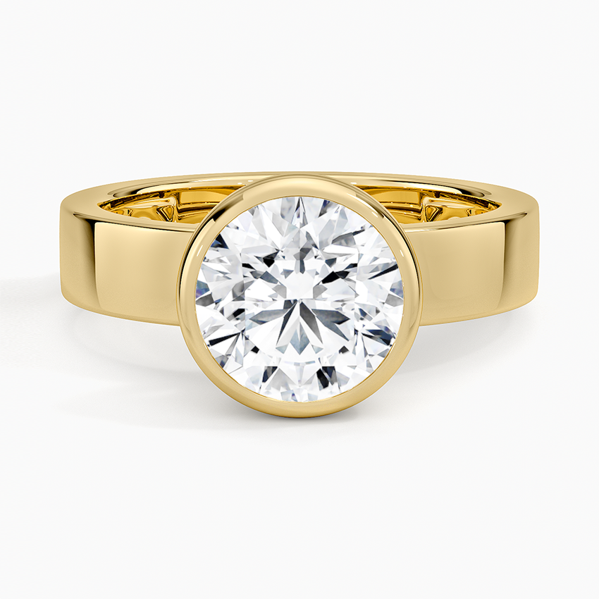 Peyton Bezel Diamond Solitaire Ring
