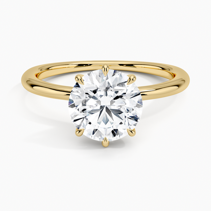 Freesia Six-Prong Solitaire Ring