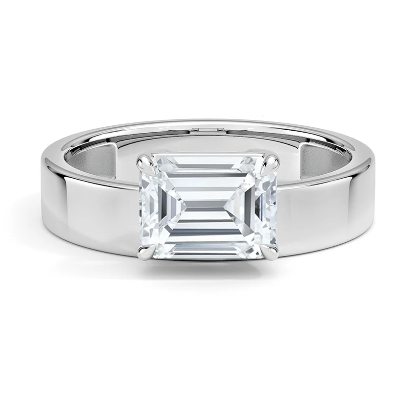 Peyton Floating Diamond Solitaire Ring