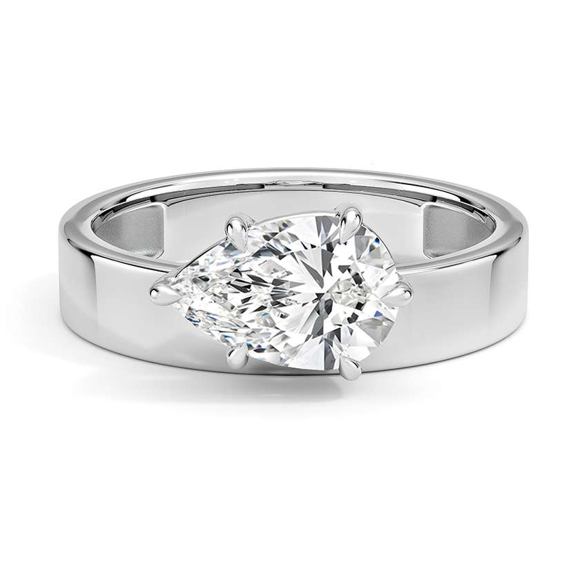 Peyton Floating Diamond Solitaire Ring